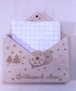 Alternative view of Busta in legno per letterina di Babbo Natale