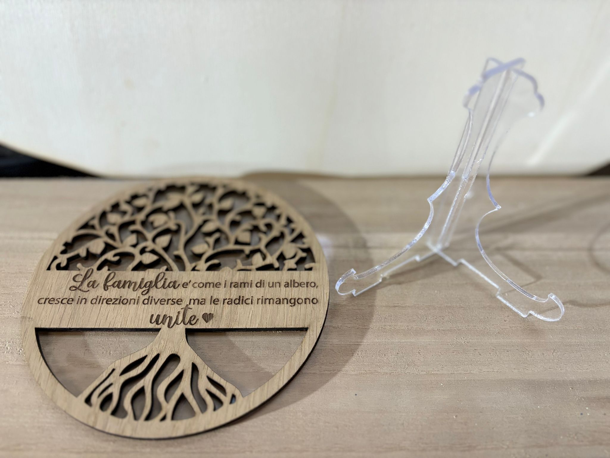 Quadretto Albero della vita in legno e plexiglass - immagine 2