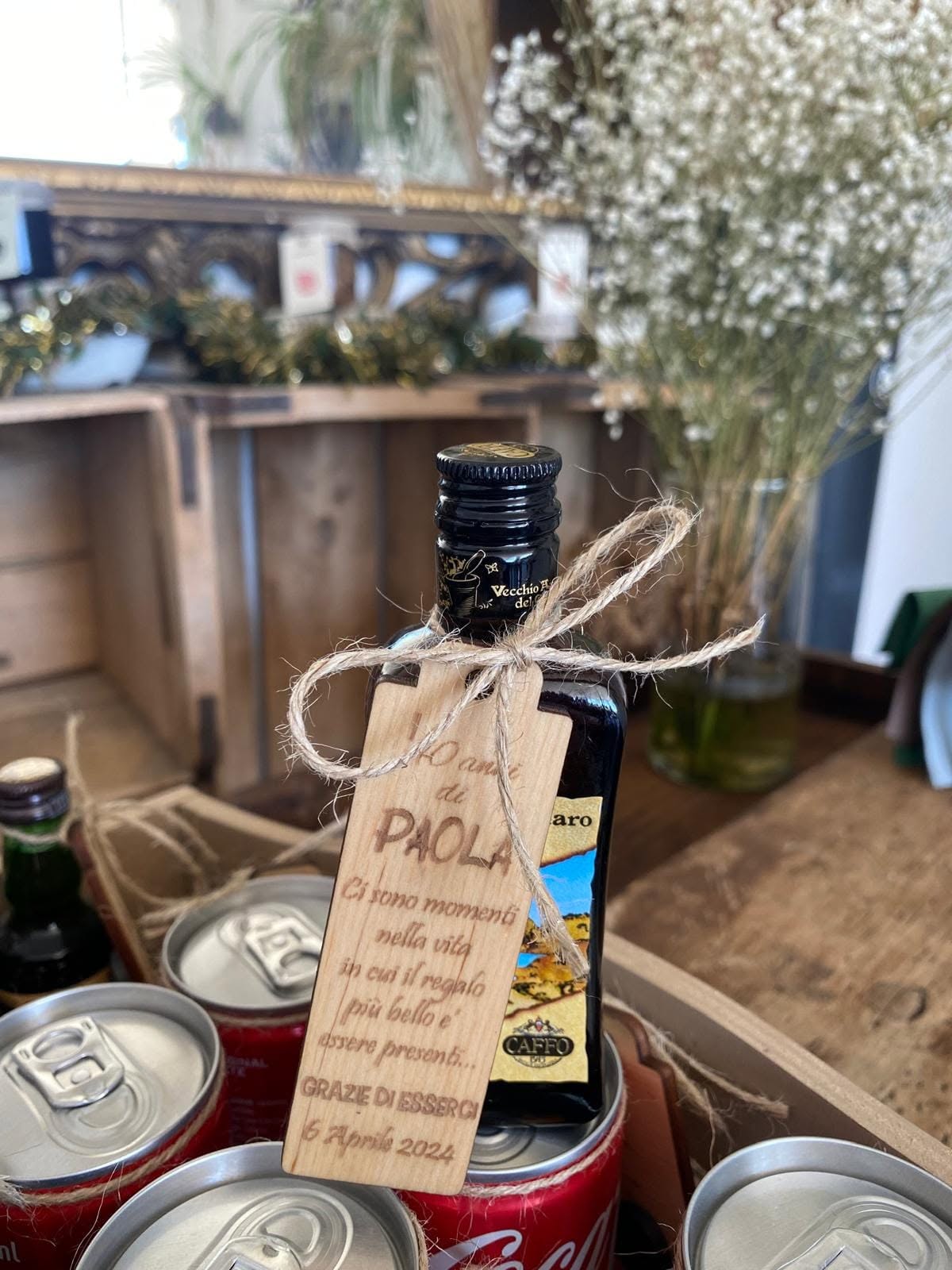 Tag in Legno Personalizzato per Bomboniere e Segnaposto