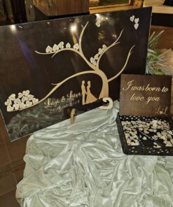 Quadro Guestbook Matrimonio 70x40 cm in Legno e Plexiglass